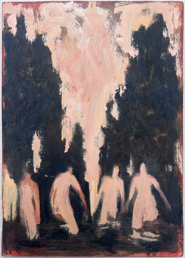 Iron Bathers Dawn (Framed)