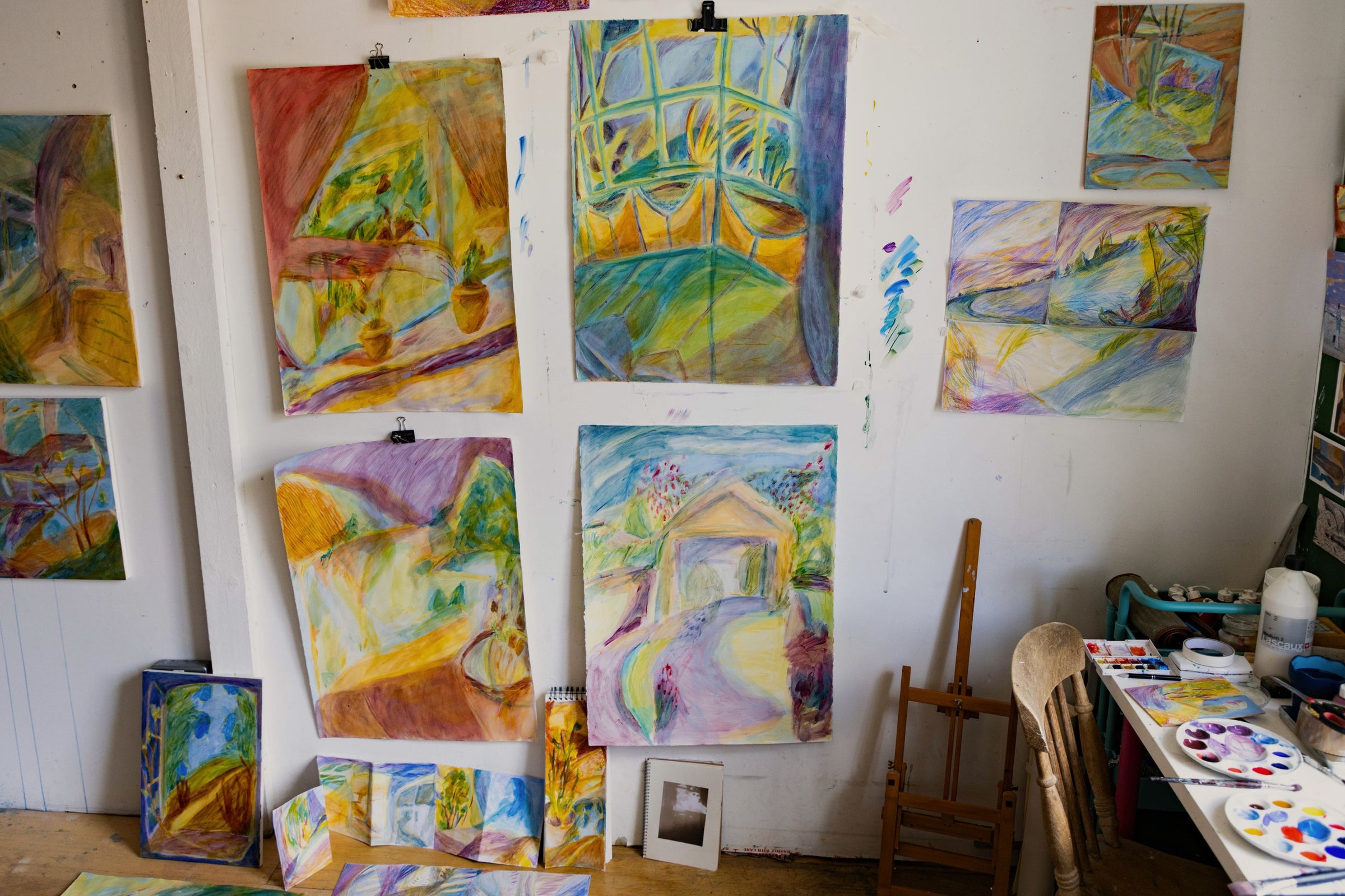 Main banner for In Praise of Home online exhibition featuring interior-inspired art at Partnership Editions.