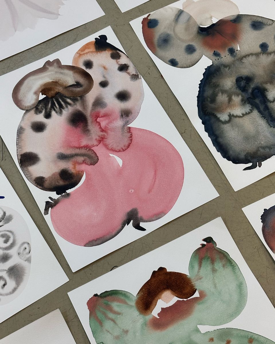 Kara Marshall series of cowboy and western-themed watercolours for the September Drop 2024 at Partnership Editions.