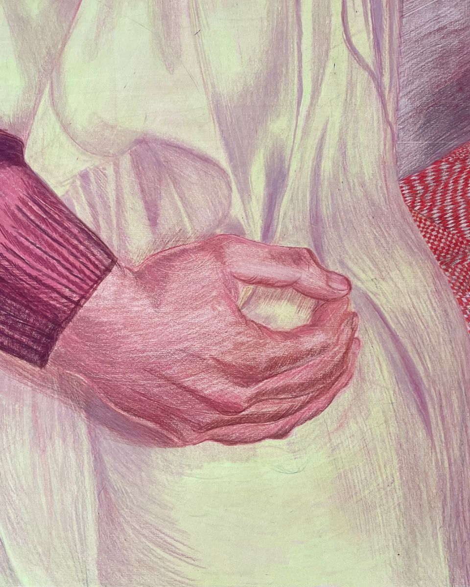 Close-up detail of “Blake Edwards” by Keziah Mornin for the Partnership Editions May Drop 2026.