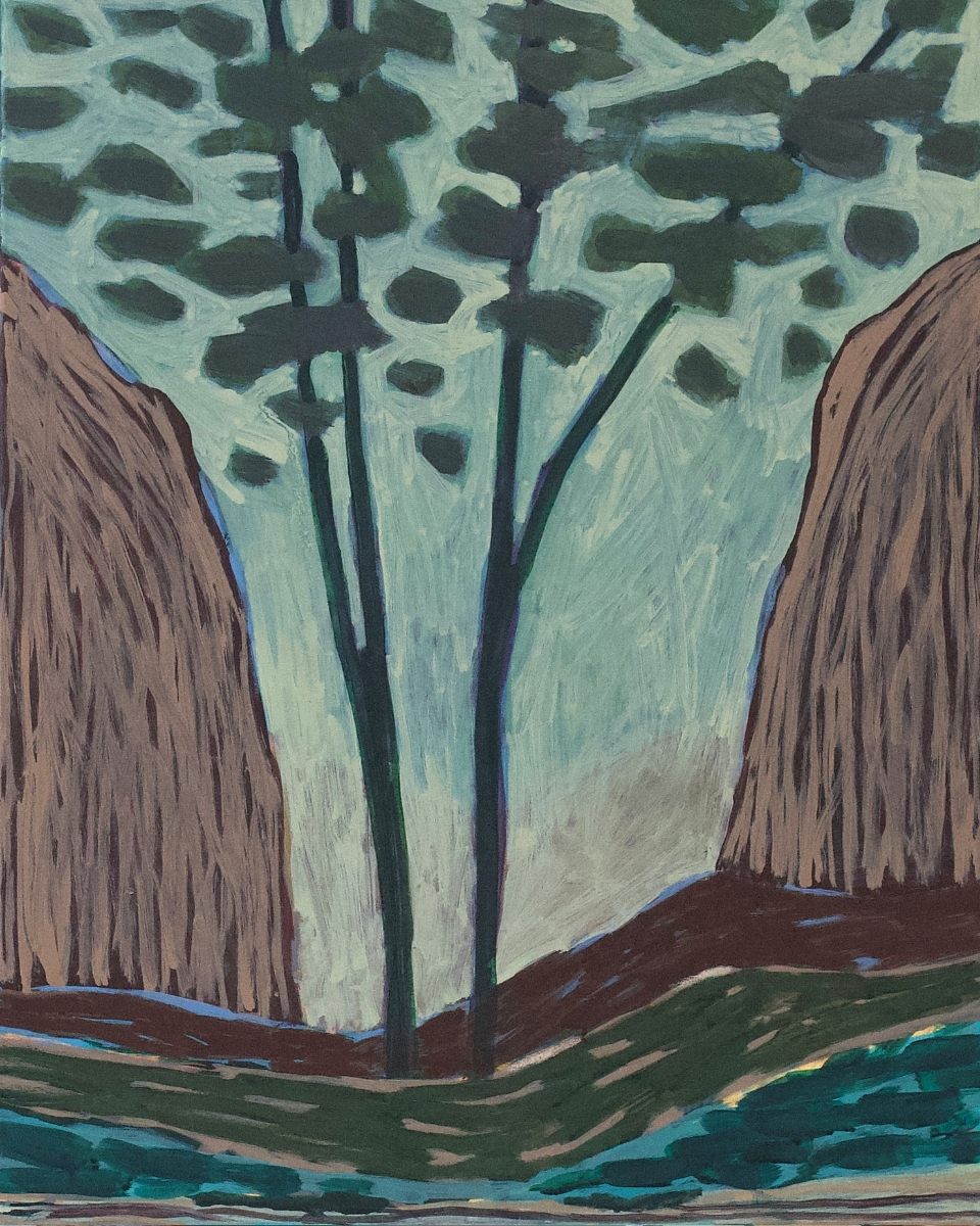Close-up of a Kulbir Bhandal abstract composition, highlighting the subtle interplay of light and structural balance.