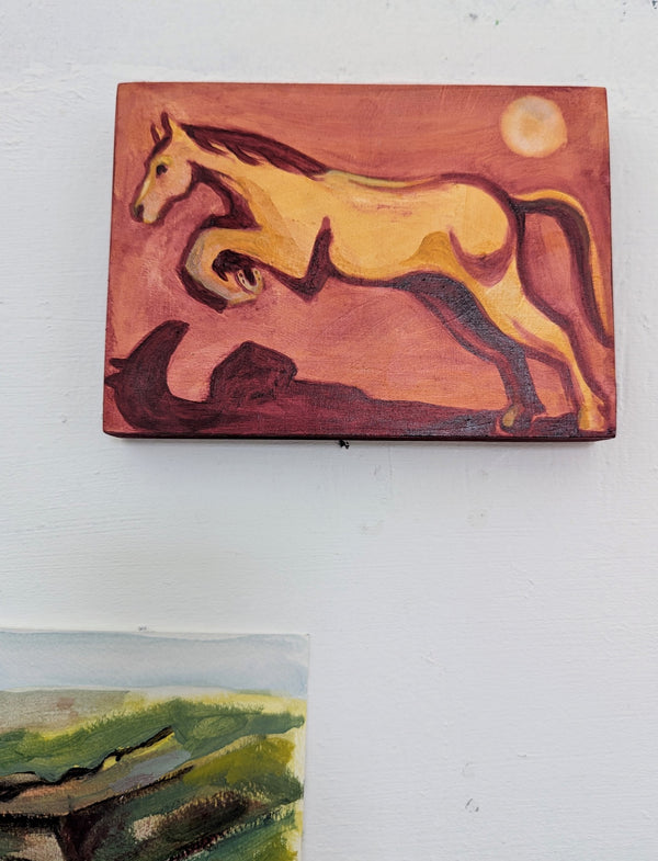 Leaping horse