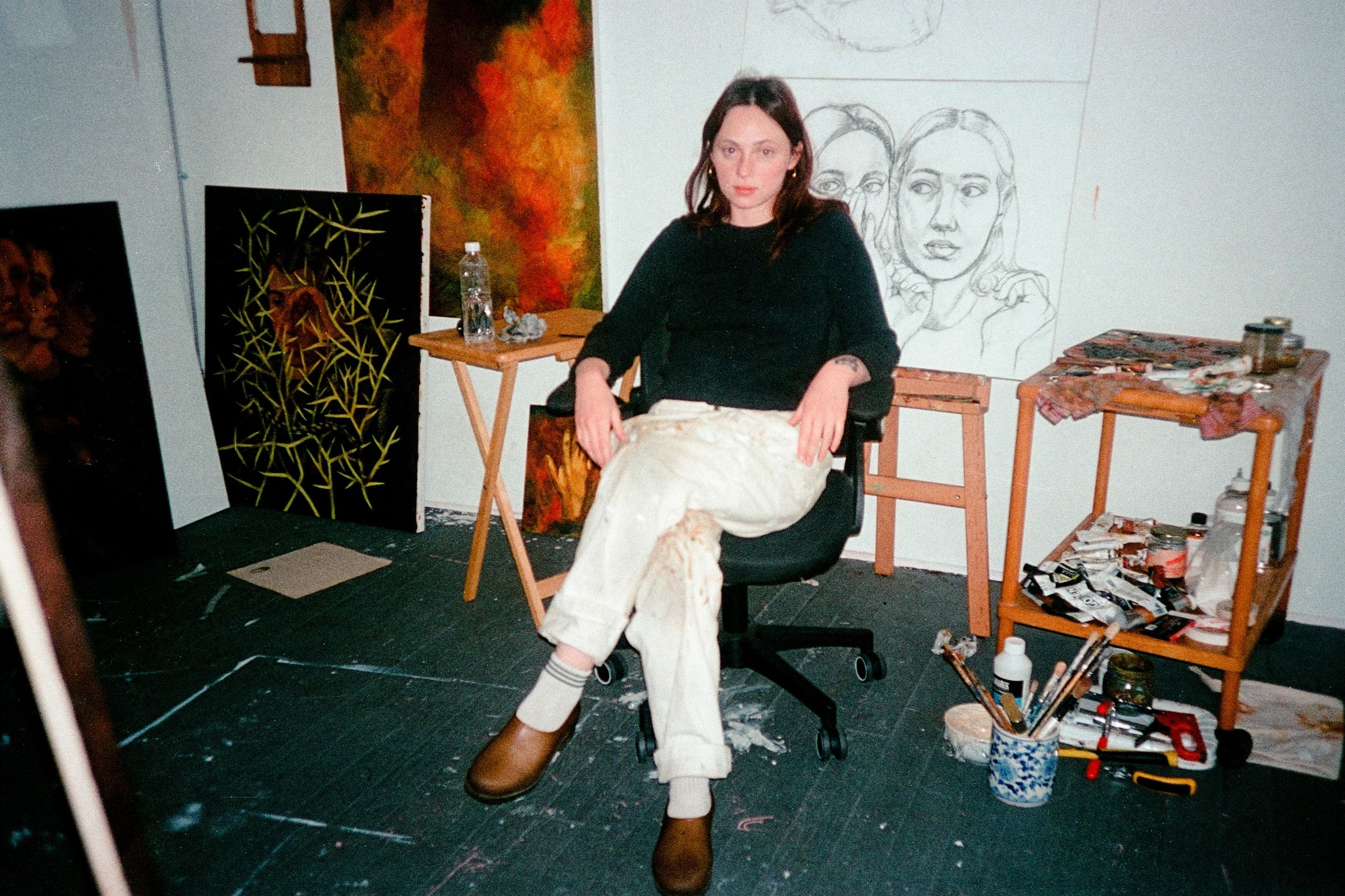 Main banner for Lily Rose Fine, British/Canadian painter working with oils, acrylics, oil pastel and charcoal for Partnership Editions.