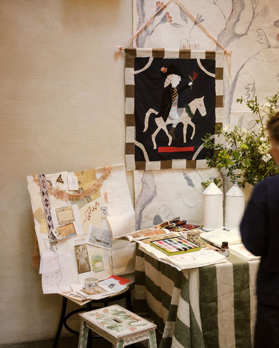 An original artwork by Lisa Sandner showcased as part of The Artists' Studio exhibition for Partnership Editions.