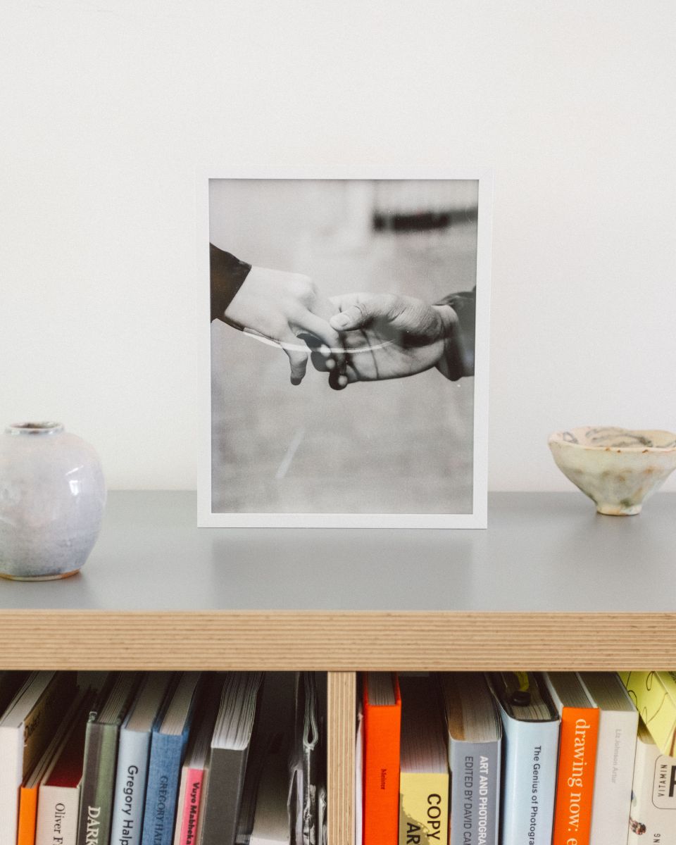 Matt Ritson’s framed photographic print “Handshake” for the Partnership Editions May Drop 2026.