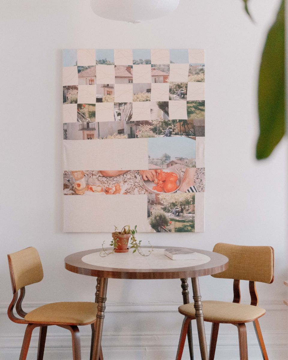 Natalie Basoski mixed-media artwork in situ for the March Drop 2025 at Partnership Editions.
