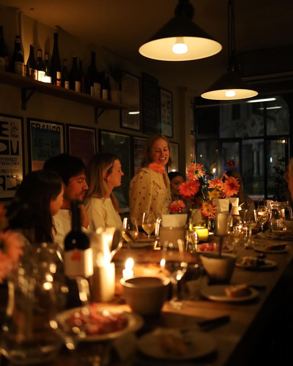 An intimate dinner with founder Georgia Spray and winning artists for the Open Call 2022 at P. Franco.