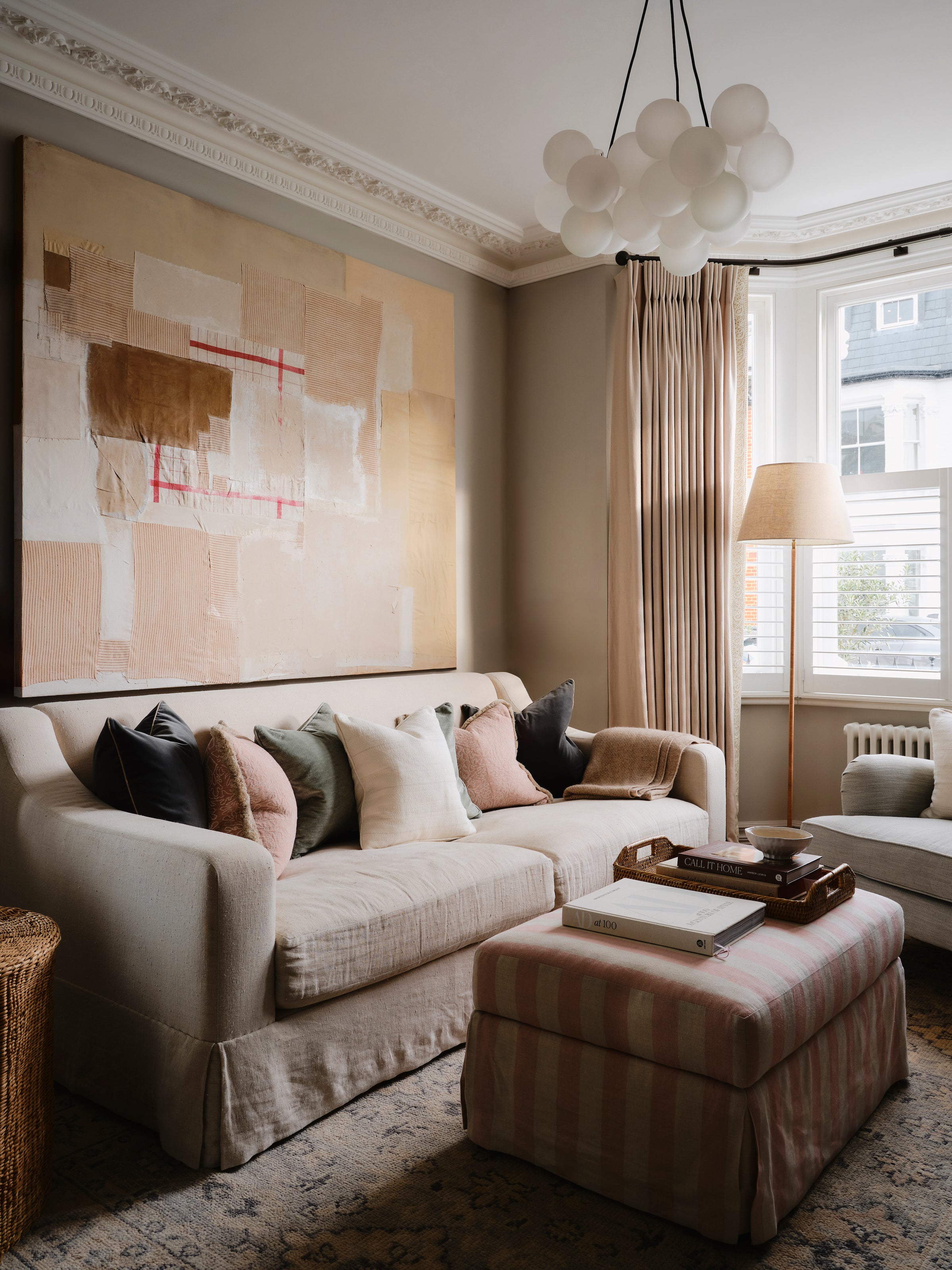 Dalrymple Studio interior with hired artwork, featured in the Art Hire section of Partnership Editions Advisory.