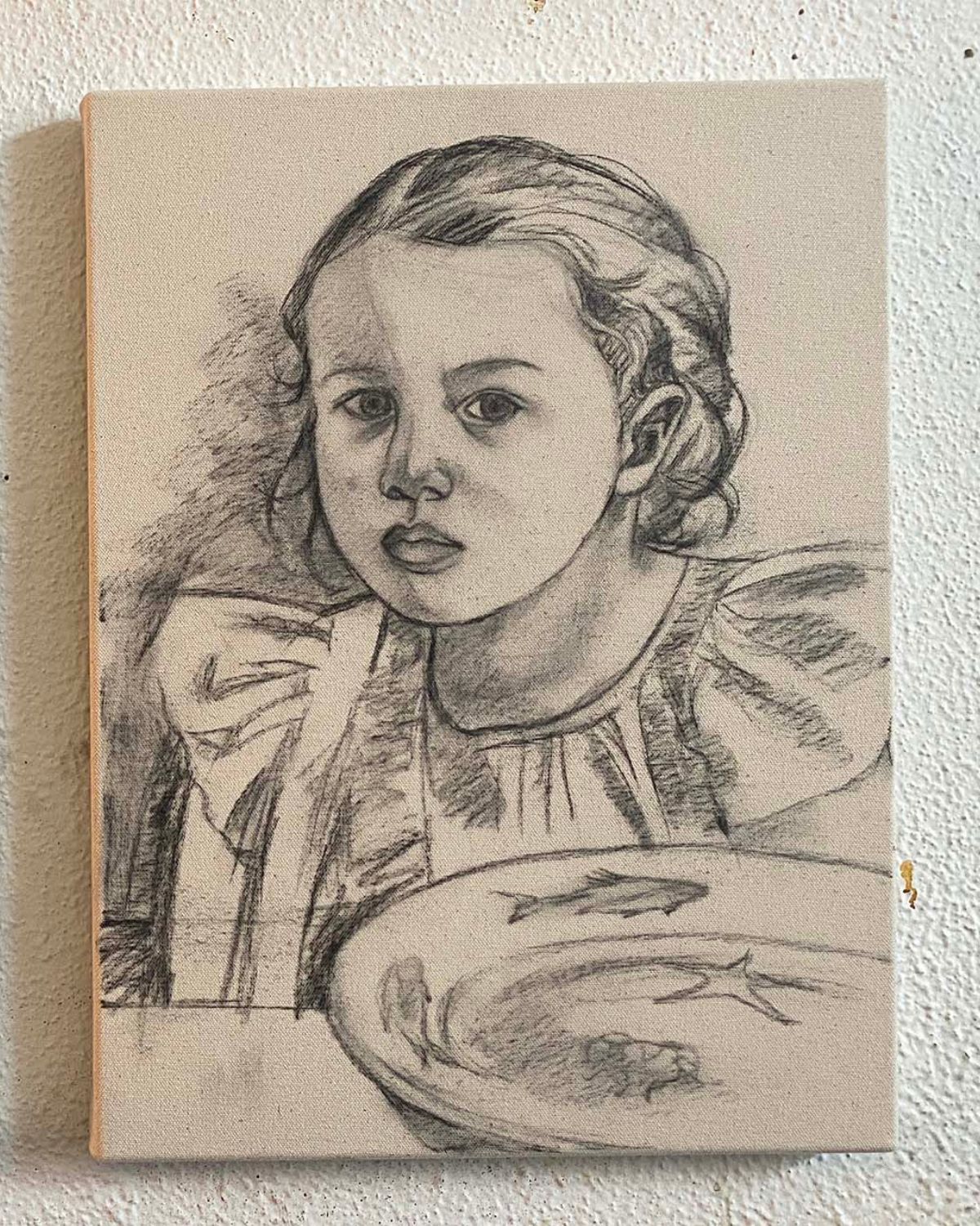 Lily Rose Fine charcoal drawing case study within the Bespoke Commissions section of Partnership Editions Advisory.