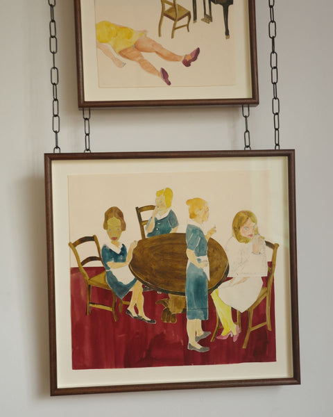 Phoebe Howard artwork in a custom frame for the Bespoke Framing section of Partnership Editions Advisory.