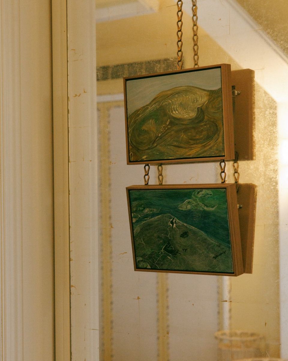 Grace Crabtree artwork in tray frames at The Open Call Exhibition for the Framing section of Partnership Editions.