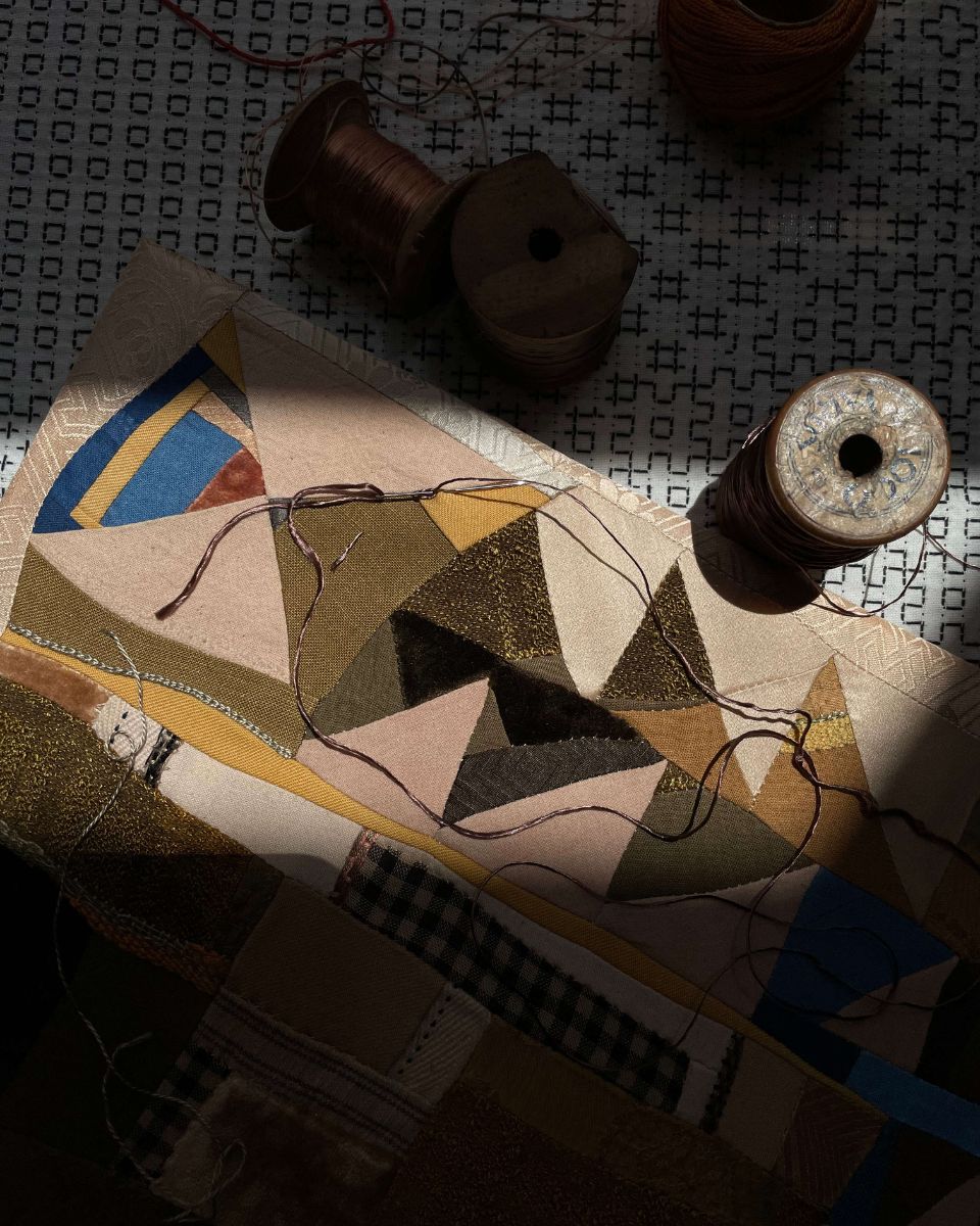 Phong Chi Lai’s artist materials and in-progress artwork for the Process Online Exhibition at Partnership Editions.