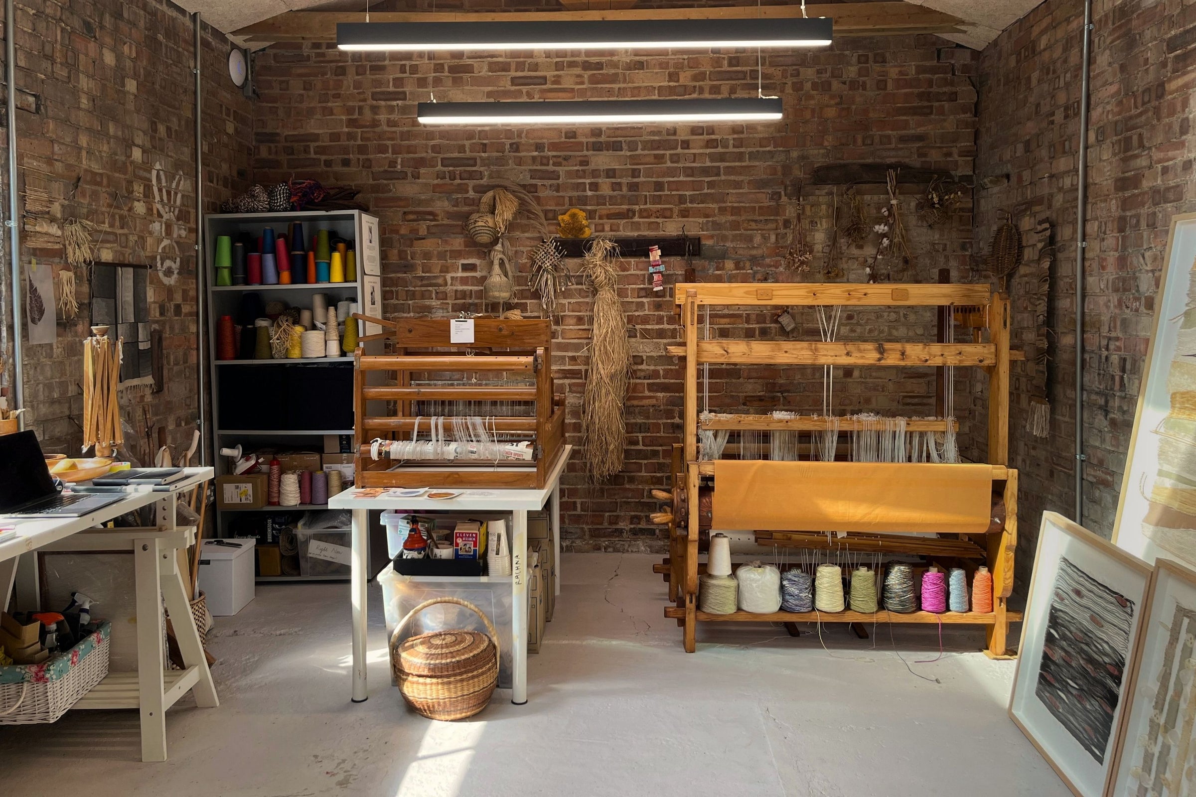 Main banner for Rachna Garodia, London-based textile artist creating material-led art by juxtaposing natural fibers and found materials for Partnership Editions.