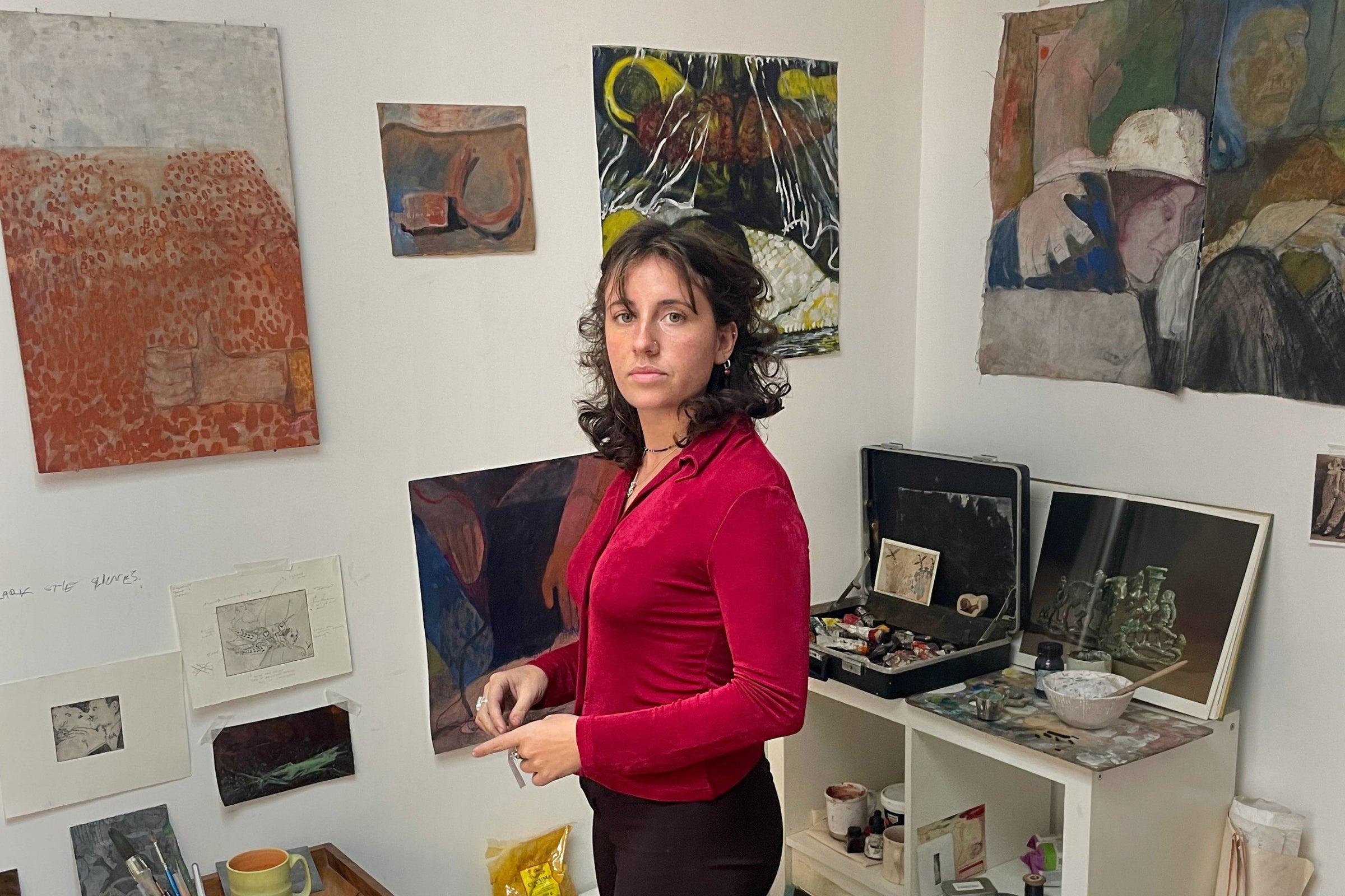 Main banner for Rebecca Ashton, British-American artist creating art between self-referential fact, fiction, and the uncanny for Partnership Editions.