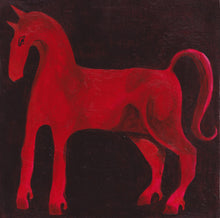 Load image into Gallery viewer, Red horse looking left