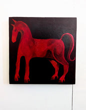 Load image into Gallery viewer, Red horse looking left