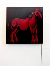 Load image into Gallery viewer, Red horse looking right