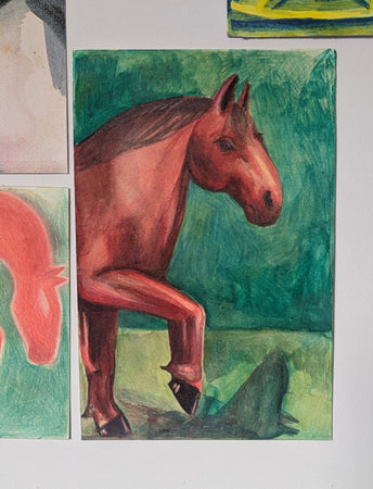 Red horse portrait