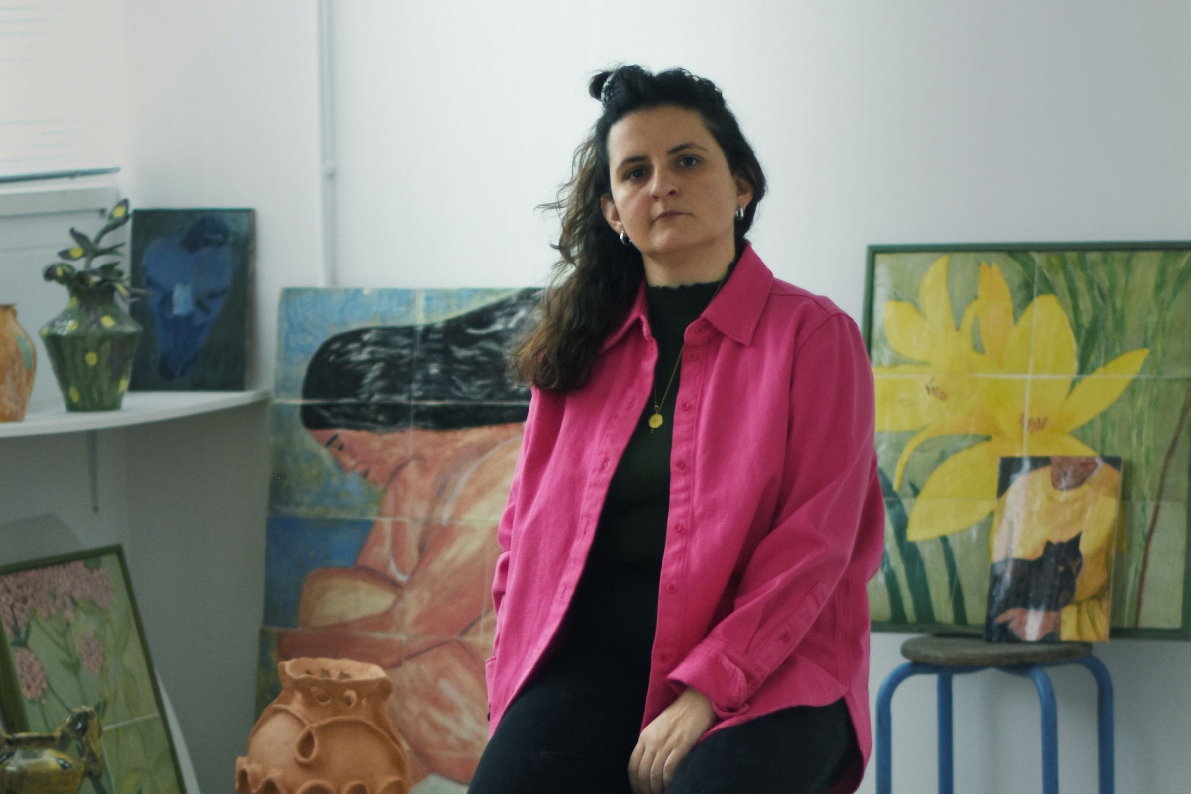 Main banner for Samantha Kerdine, artist drawing on everyday life and banality to create shiny, tactile, and colourful artwork for Partnership Editions.