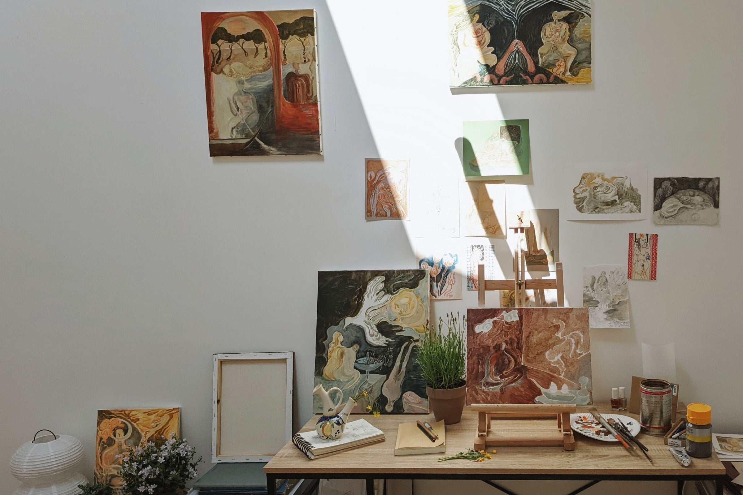 Main banner for Shaoyu Chen, artist working between France and Switzerland to explore the complexity of the human psyche for Partnership Editions.