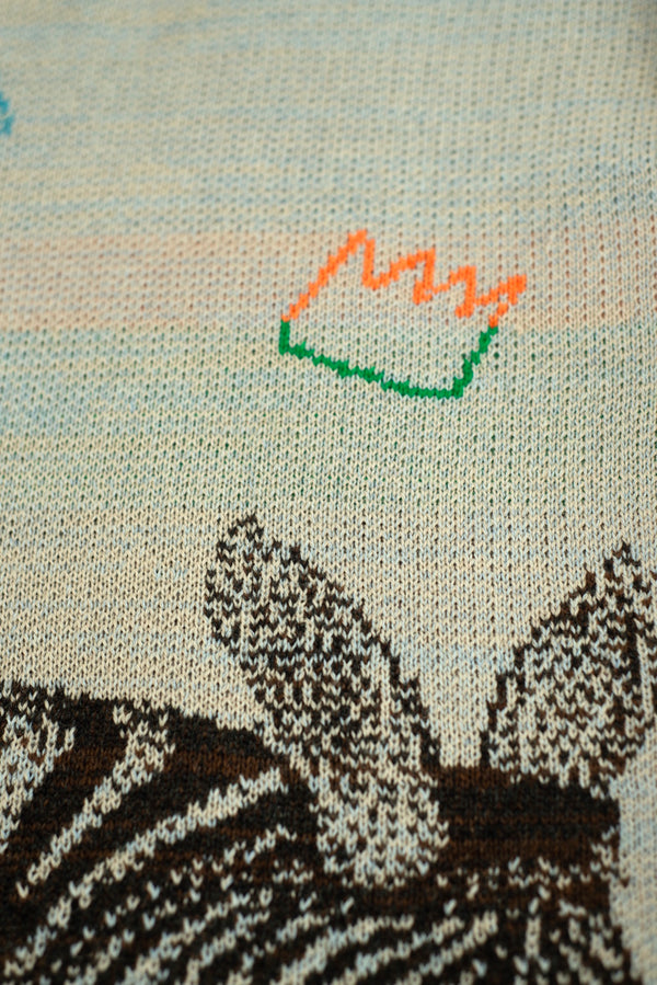 Glitched Zebra with an Etruscan twig