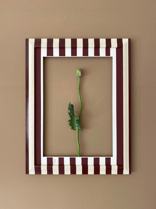 Pansy Stripes Frame & Mount A3