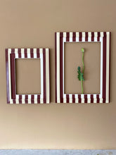 Load image into Gallery viewer, Pansy Stripes Frame &amp; Mount A4