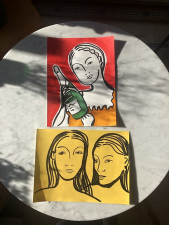 After Gauguin: Two Women