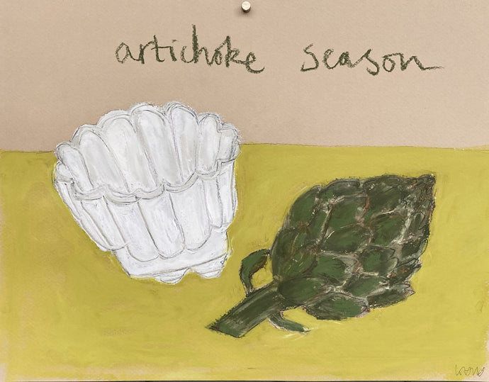 Artichoke season | Lottie Hampson | Original Artwork | Partnership Editions