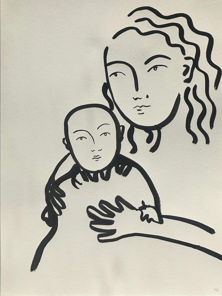 Baby and woman | Frances Costelloe | Original Artwork | Partnership Editions