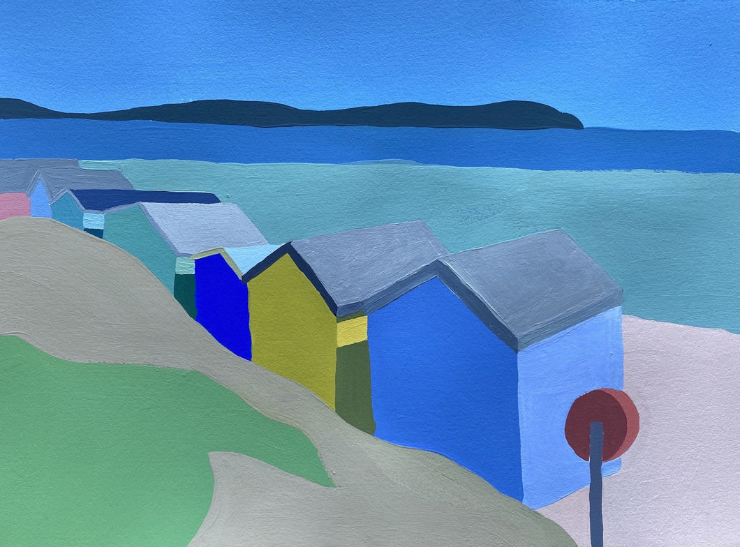 Beach Huts | Christabel Blackburn | Original Artwork | Partnership Editions