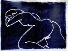 Load image into Gallery viewer, Blue Nude - Lottie Resting 2 | Alexandria Coe | Original Artwork | Partnership Editions