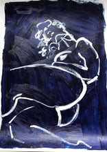 Load image into Gallery viewer, Blue Nude - Ana Resting 1 | Alexandria Coe | Original Artwork | Partnership Editions