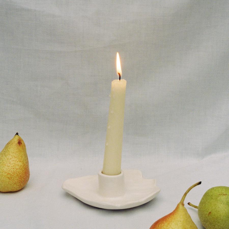 Scalloped candle stick holder | Lottie Hampson | Original Artwork | Partnership Editions