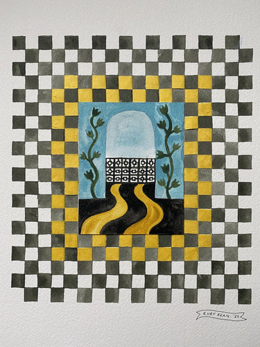 Checkerboard Window ii | Ruby Kean | Original Artwork | Partnership Editions