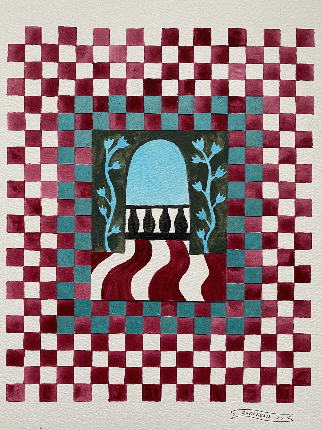 Checkerboard Window iii | Ruby Kean | Original Artwork | Partnership Editions