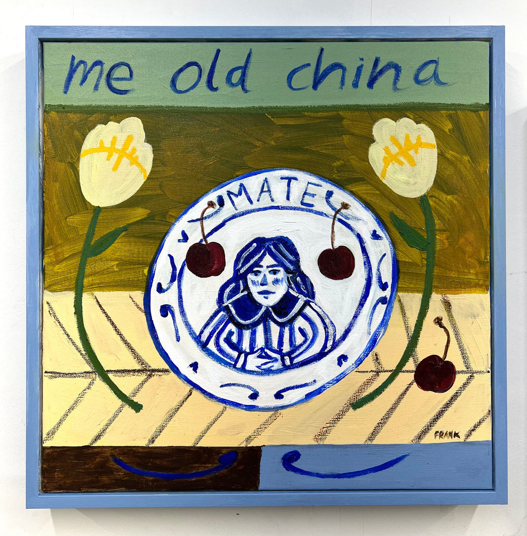 China Plate, Mate (Framed)