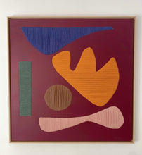Load image into Gallery viewer, Colour Atmosphere Sand II burgundy Composition (Framed)