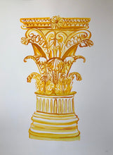 Load image into Gallery viewer, Corinthian Column in Yellow | Frances Costelloe | Original Artwork | Partnership Editions