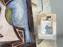 Load image into Gallery viewer, Original artwork by the talented artist Adriana Jaros depicts line work and abstract shapes.