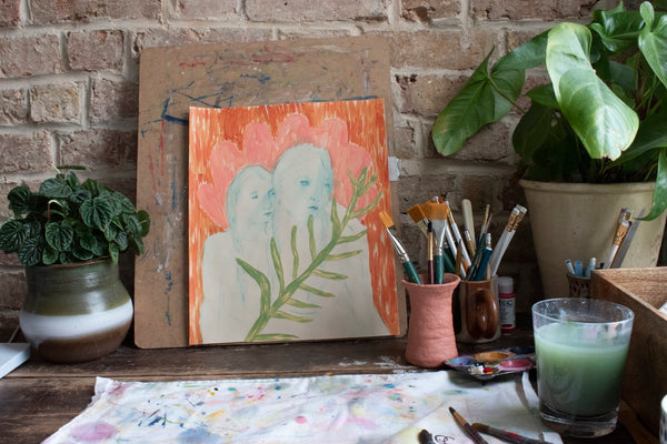 With You By The Redwood | Rebecca Sammon | Original Artwork | Partnership Editions