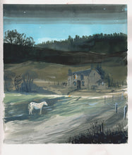Load image into Gallery viewer, Dusk falls over the paddock, Hafod Estate | Josephine Birch | Original Art | Partnership Editions