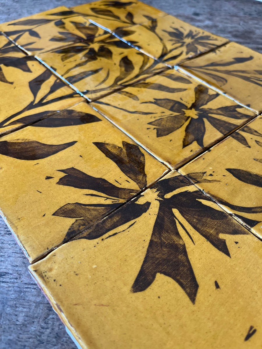 Floral Honey Tile Panel