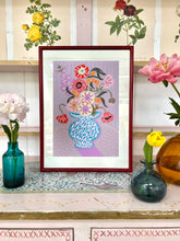 Load image into Gallery viewer, Floral Study on Pink (Framed)