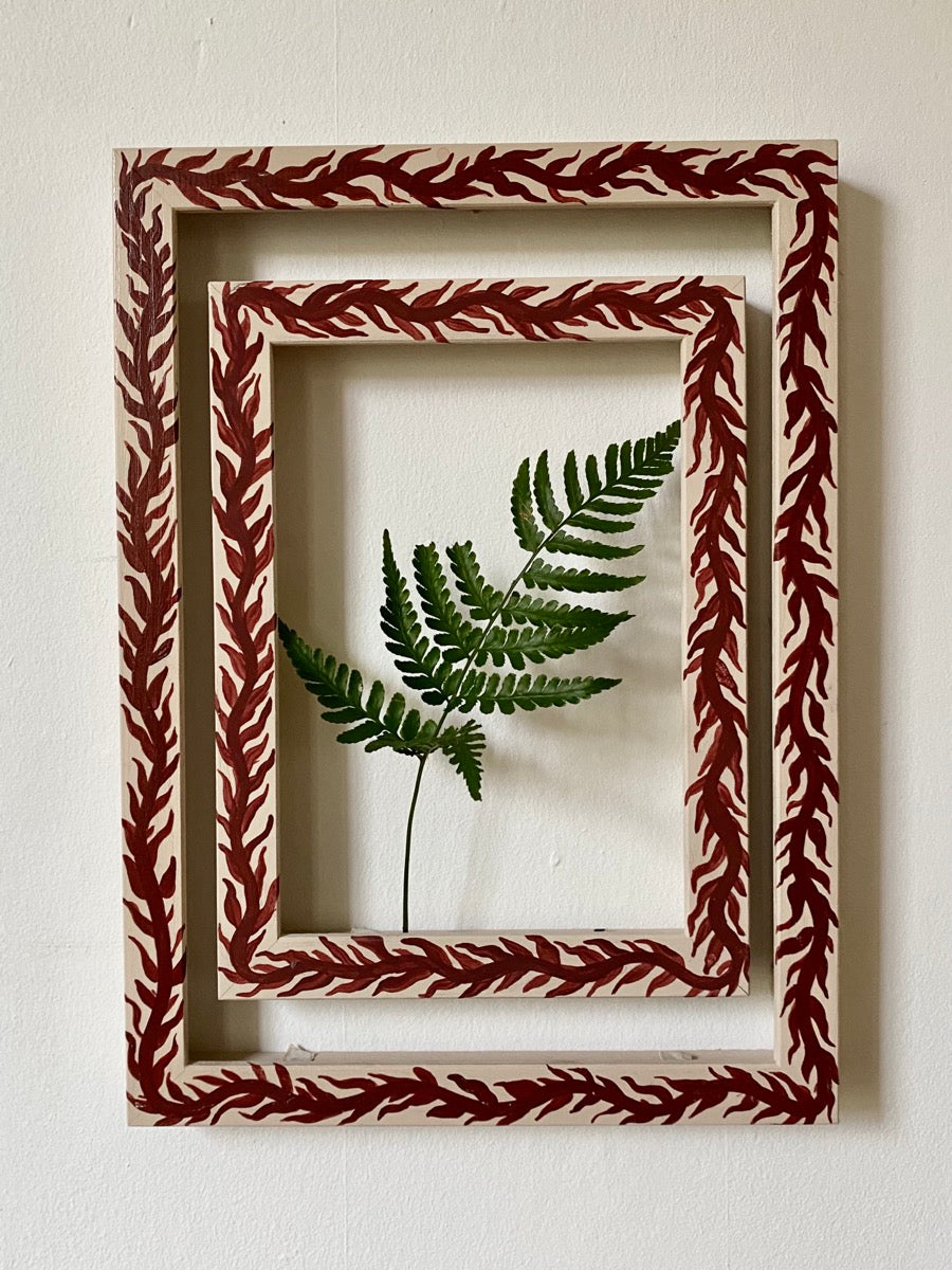 Forest Wreath Pink Frame A5