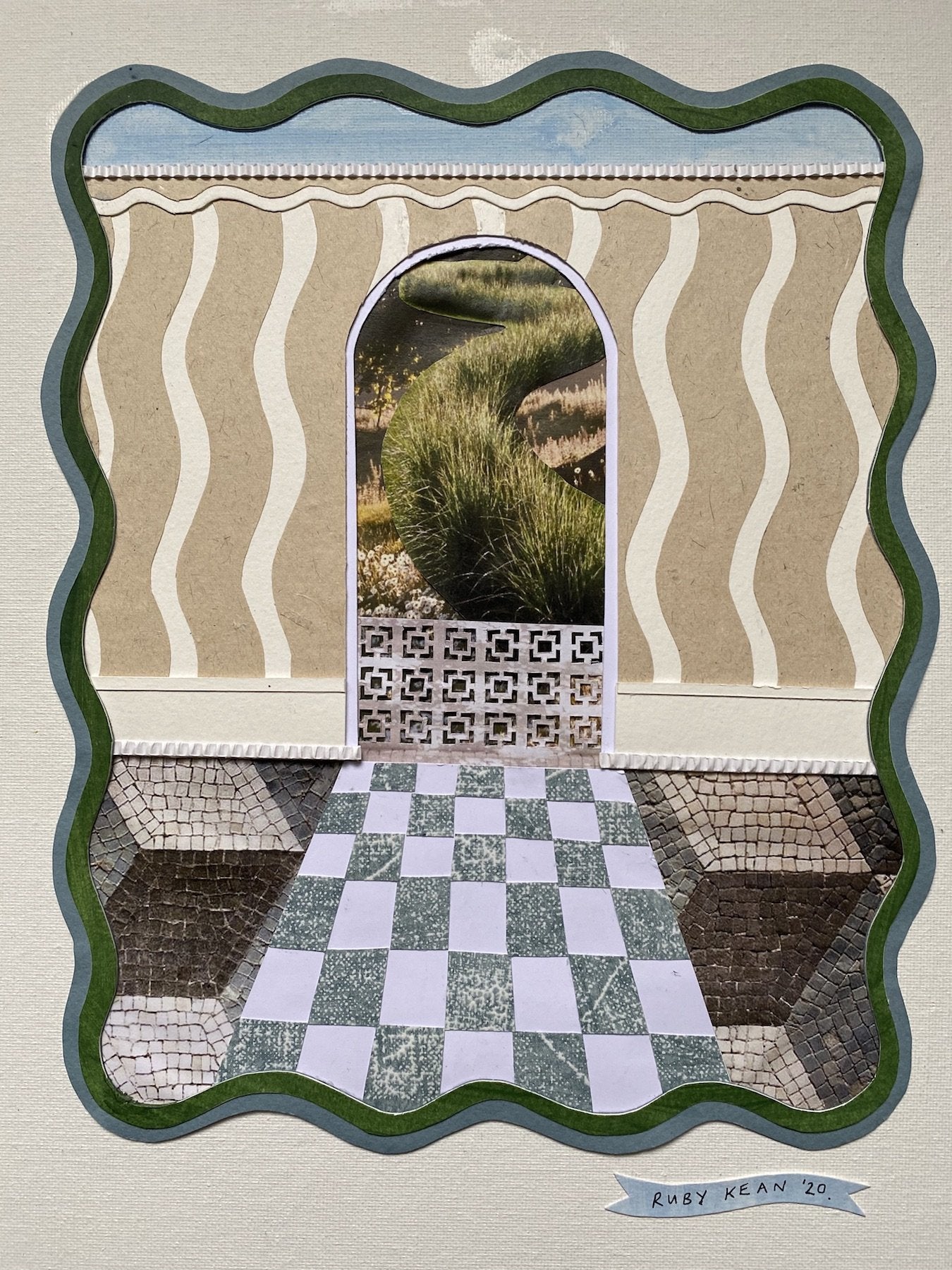 Grass Wall Wave Study | Ruby Kean | Original Artwork | Partnership Editions