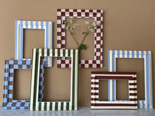 Load image into Gallery viewer, Forget-me-knot Stripes Frame &amp; Mount A4
