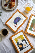 Load image into Gallery viewer, Blackberries on Blue Plate Print