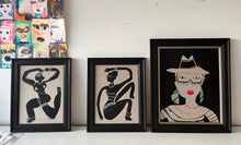 Load image into Gallery viewer, Red collar mixed media (Framed)