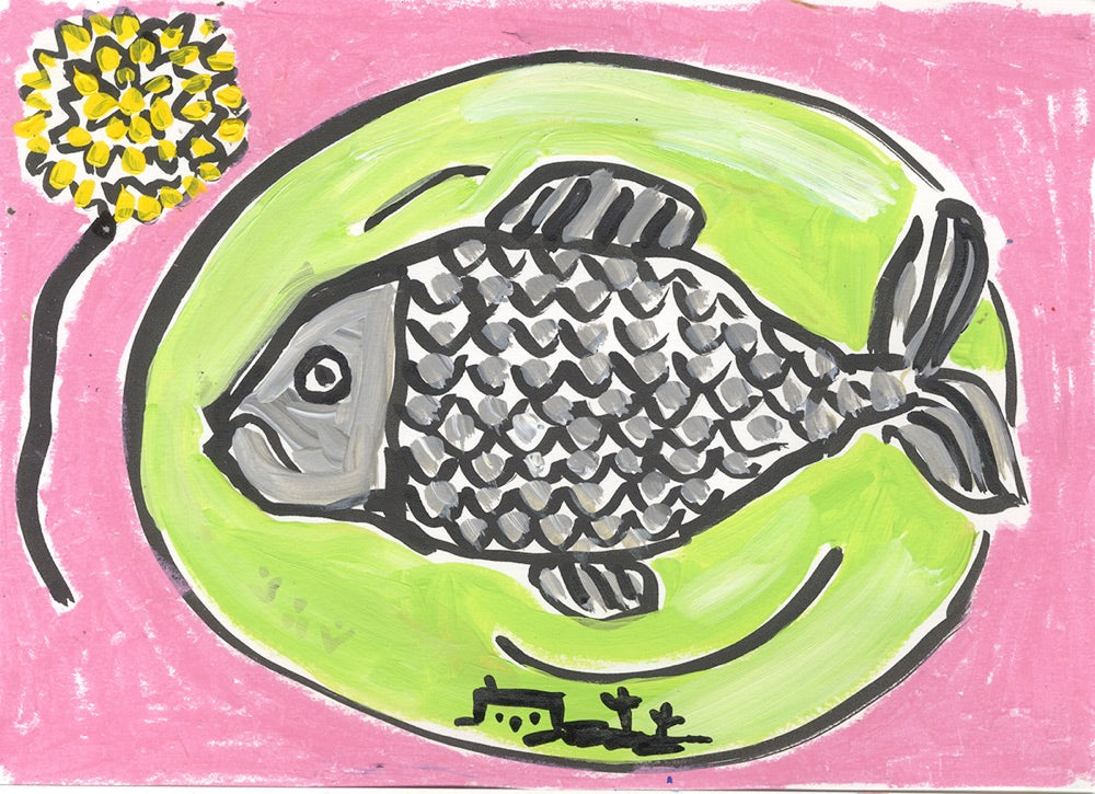 Fish Dinner | Isabella Cotier | Original Artwork | Partnership Editions